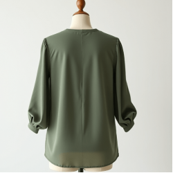 Women's Casual Collarless Blouse