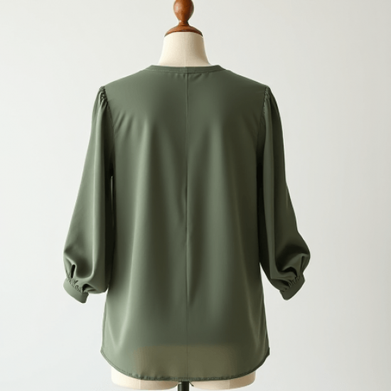 Women's Casual Collarless Blouse