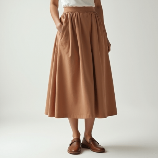 Women's Relaxed High Waist A-Line Skirt