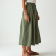 Women's Casual High Waist Flared Skirt