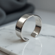 Women's Minimalist Silver Bangle