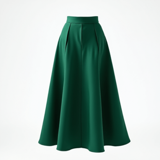 Women's Soft High Waist Flared Skirt