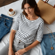 Women's Basic Boat Neck Top