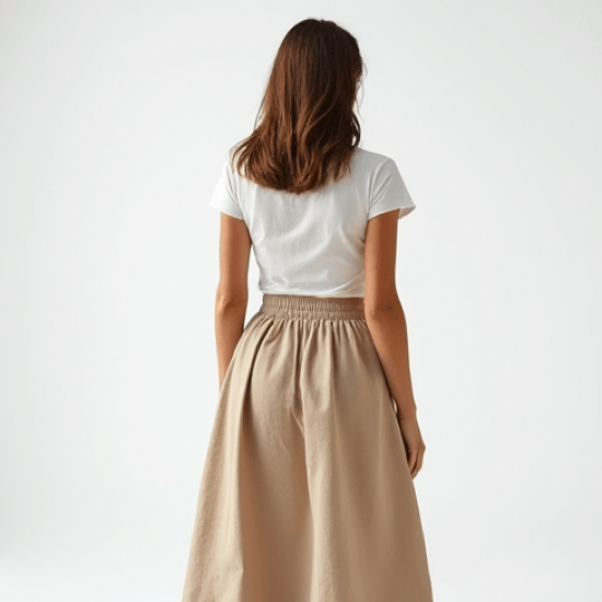 Women's Light High Waist A-Line Skirt