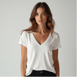 Women's Casual V-Neck Tee