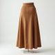 Women's Basic High Waist Flared Skirt