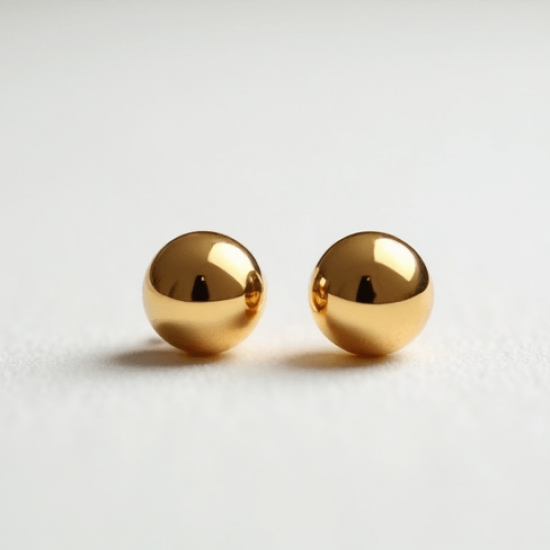 Women's Minimal Gold Stud Earrings