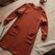 Women's Soft Cotton Long Sleeve Dress