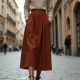 Women's Simple High Waist Midi Skirt