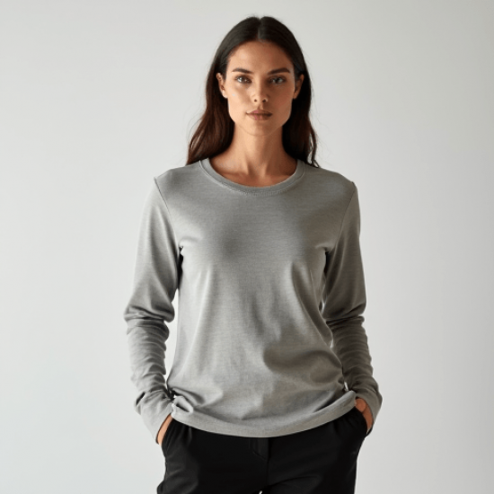Women's Crew Neck Long Sleeve T-Shirt