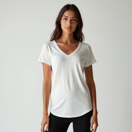 Women's Classic V-Neck Long Tee