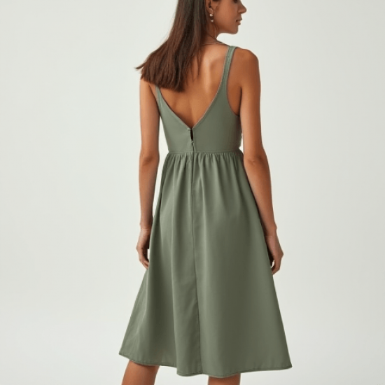 Women's Soft V-Neck Tank Dress