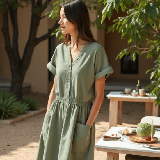 Women's Comfort Short Sleeve Casual Dress