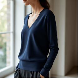 Women's V-Neck Long Sleeve T-Shirt