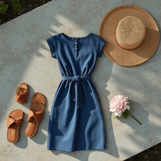 Women's Basic Short Sleeve Dress