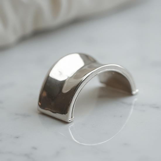 Women's Minimalist Silver Hair Clip